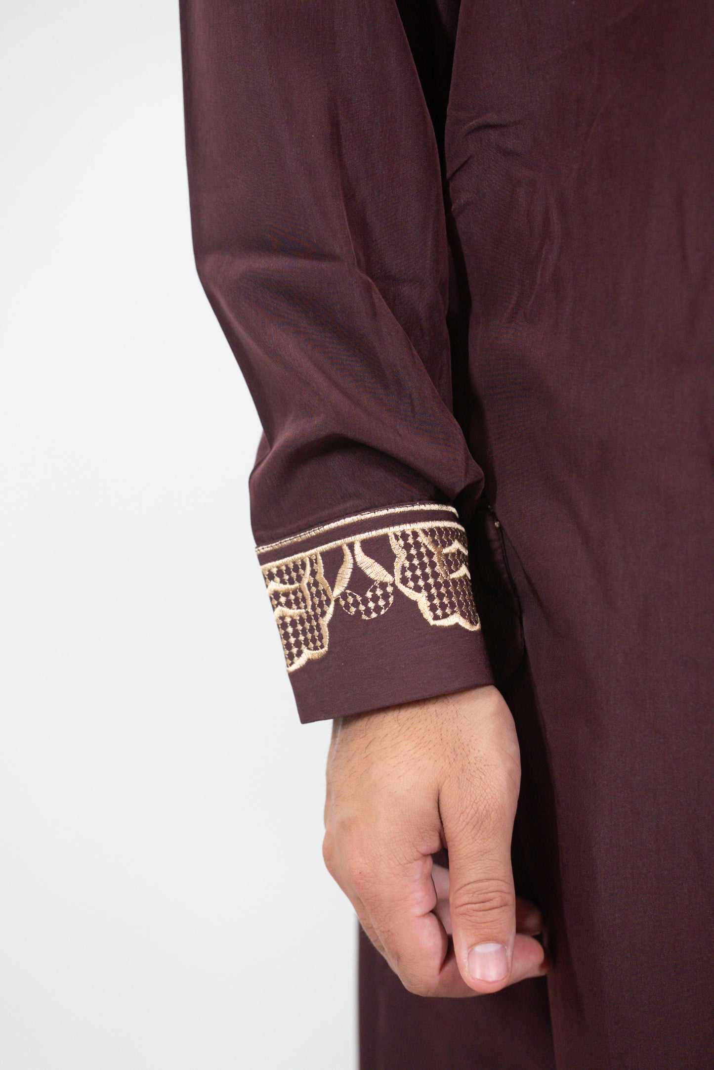 Qamis Layali rouge bordeaux