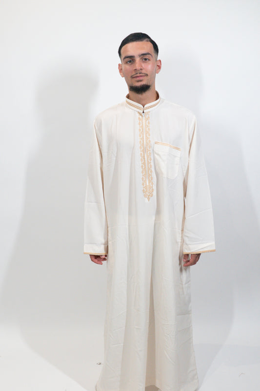 Qamis Arabic blanc