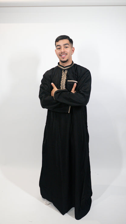 Qamis Arabic noir