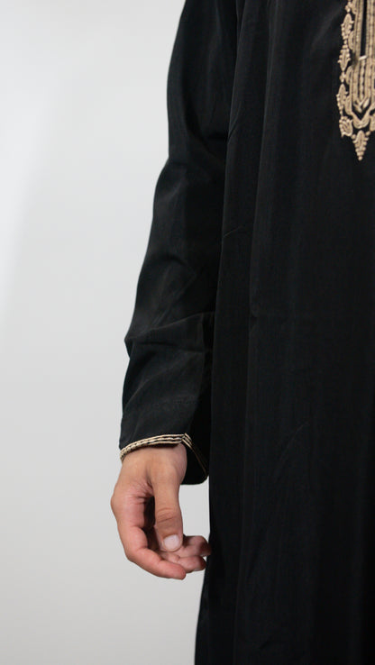 Qamis Arabic noir